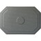 Ekena Millwork Felix Ceiling Medallion, Hand-Painted Platinum, 25 1/4"W x 17 1/4"H x 1 3/4"P CM25FEPLS - alternate 1